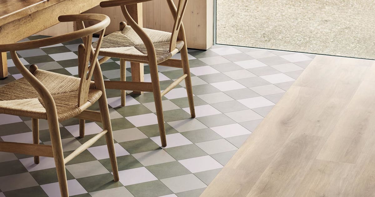 Encaustic Okra AR0AEN18 | Premium LVT Flooring from the Amtico